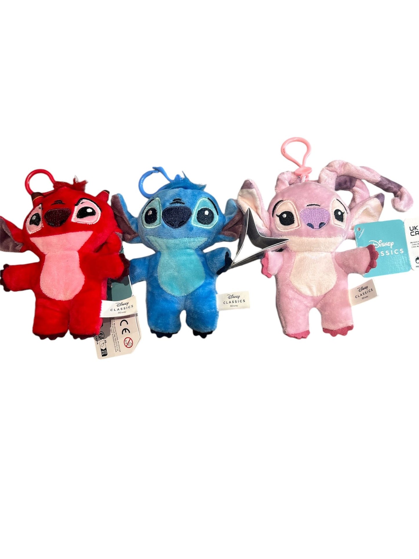 Stitch clip on plush