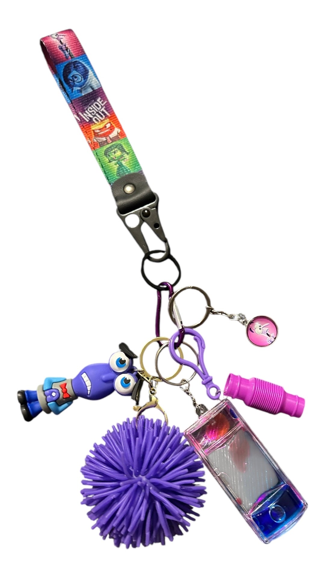 NEW inside out communication emotions and fidget key strap