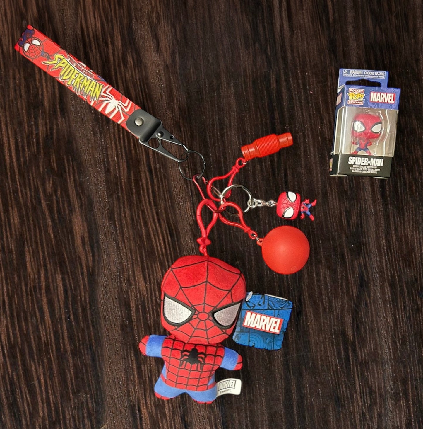 NEW marvel fidgets with key strap