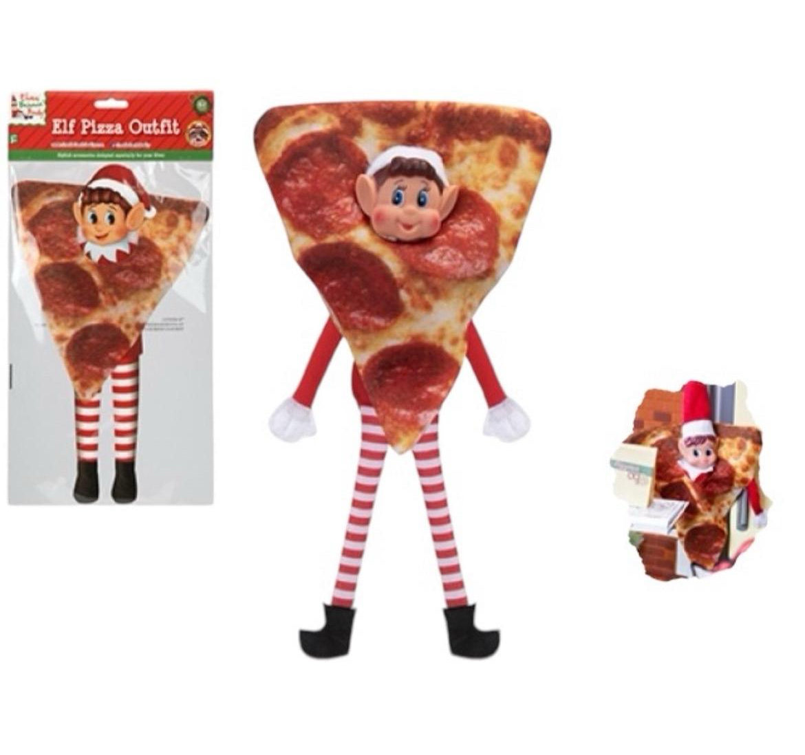 Elf pizza outfit