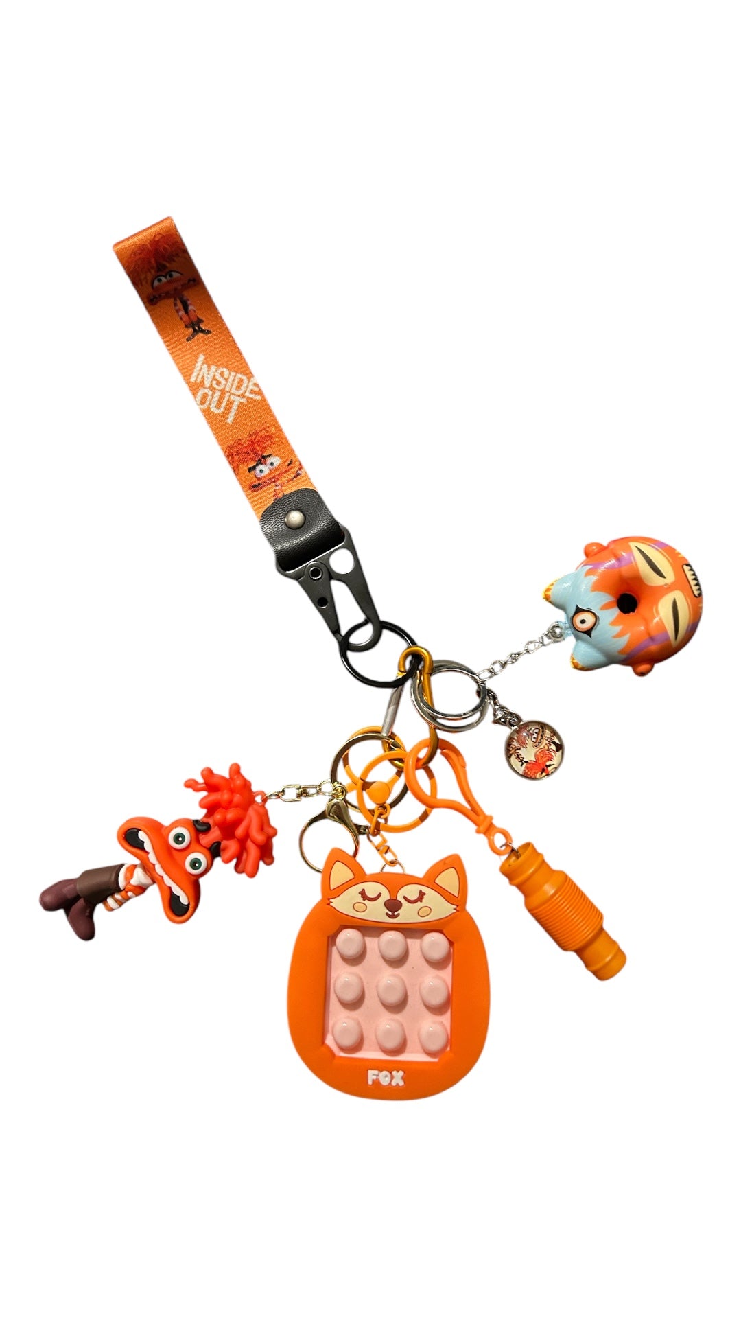 NEW inside out communication emotions and fidget key strap