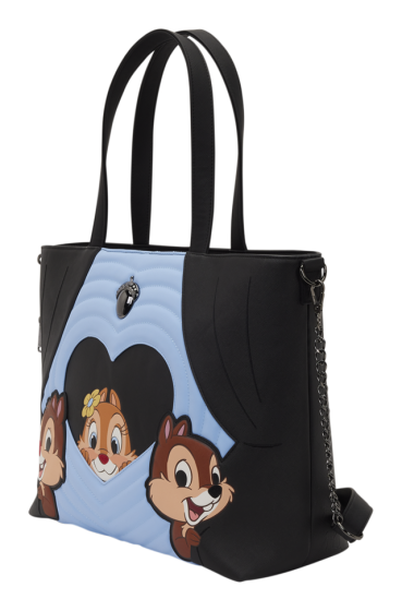Disney rescuers chip & dale loungefly tote bag