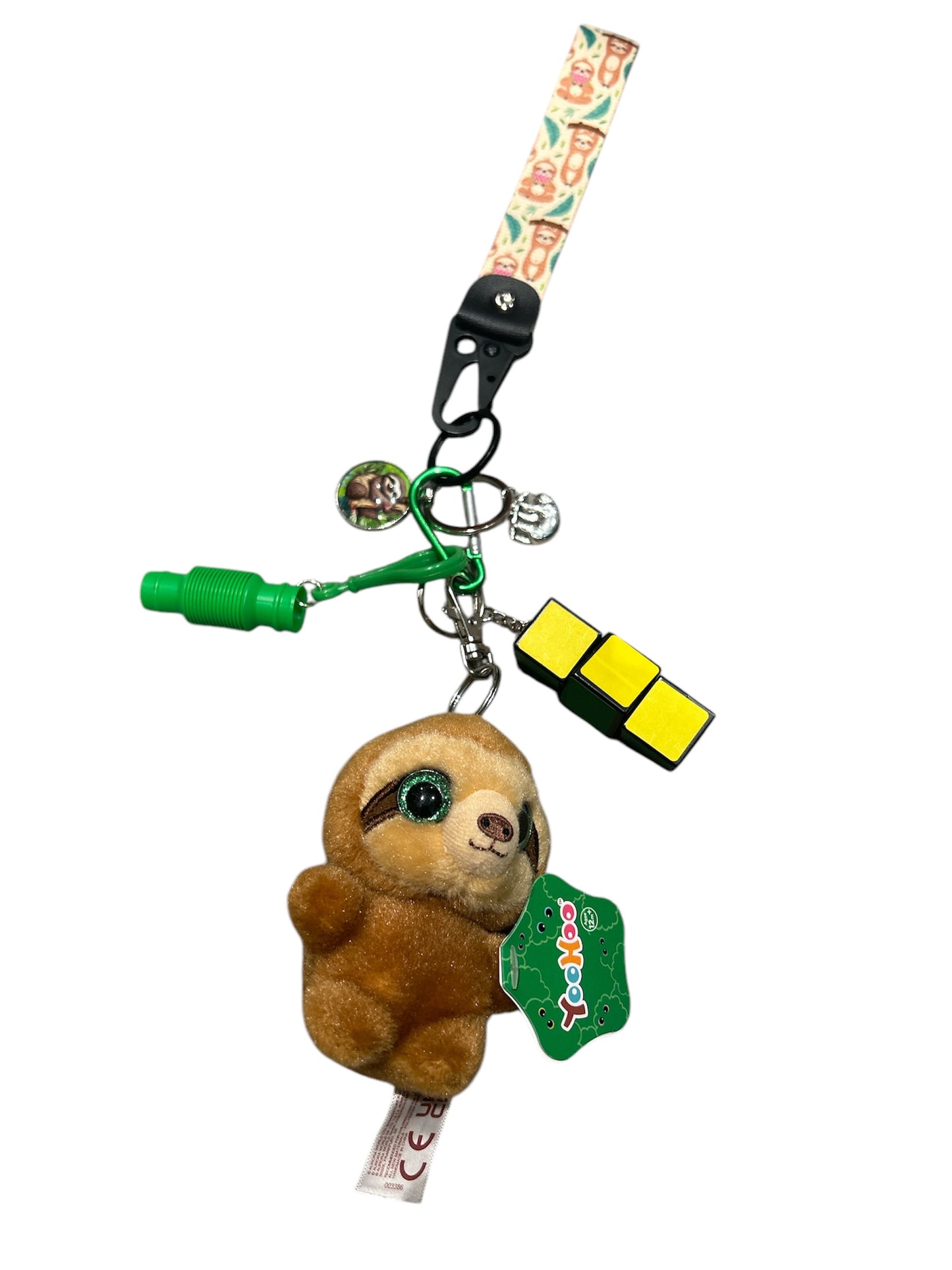Sloth fidgets with key strap
