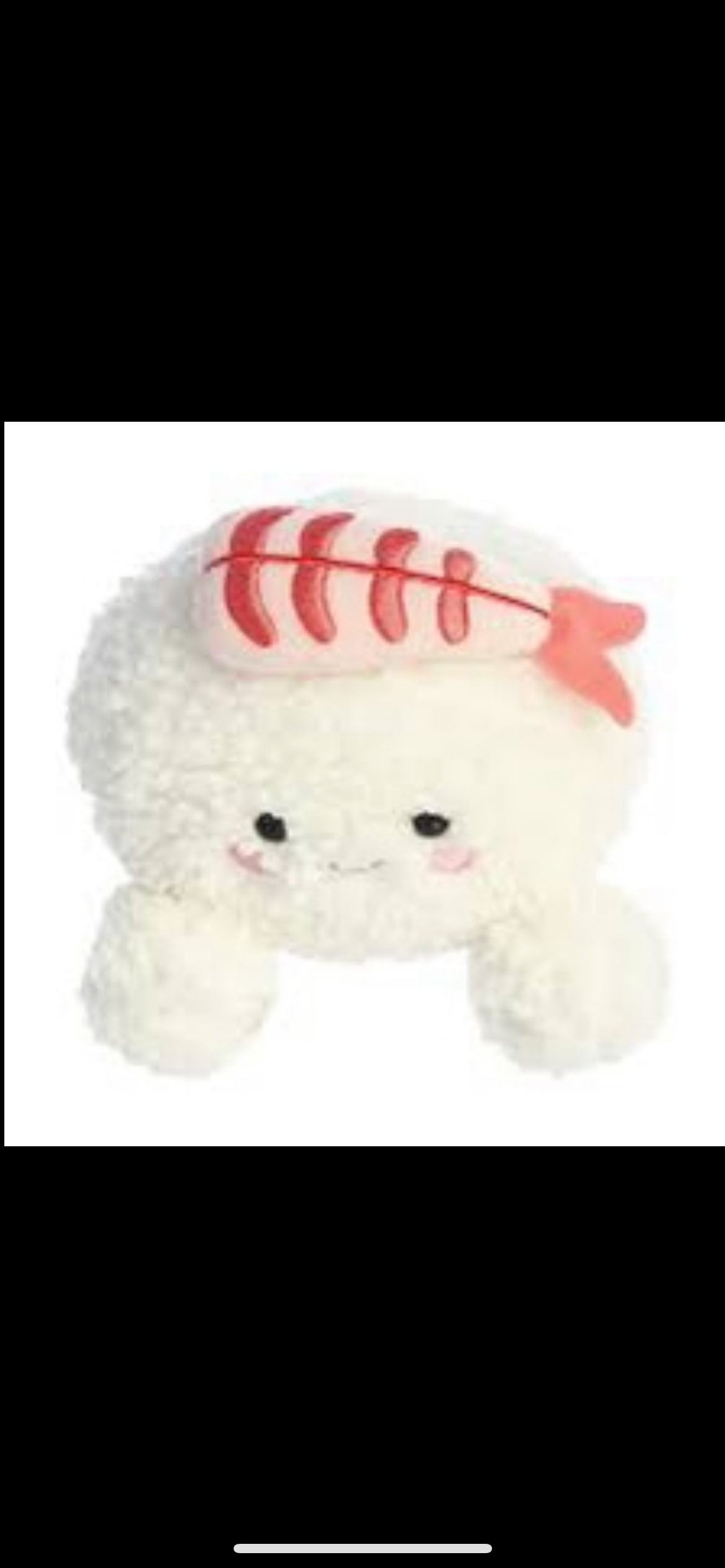 Palm pals 5” shrimp sushi plush