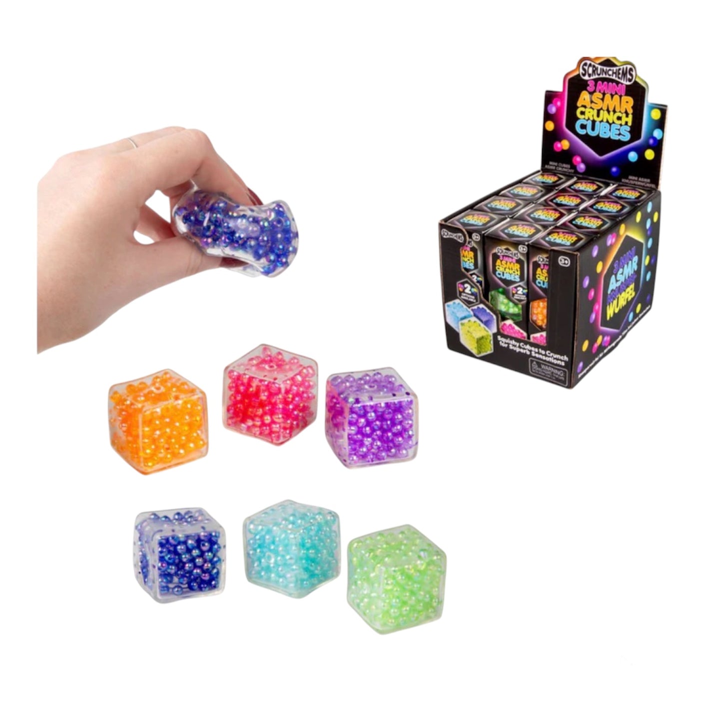 Scrunchems mini asmr crunch cubes 3pk