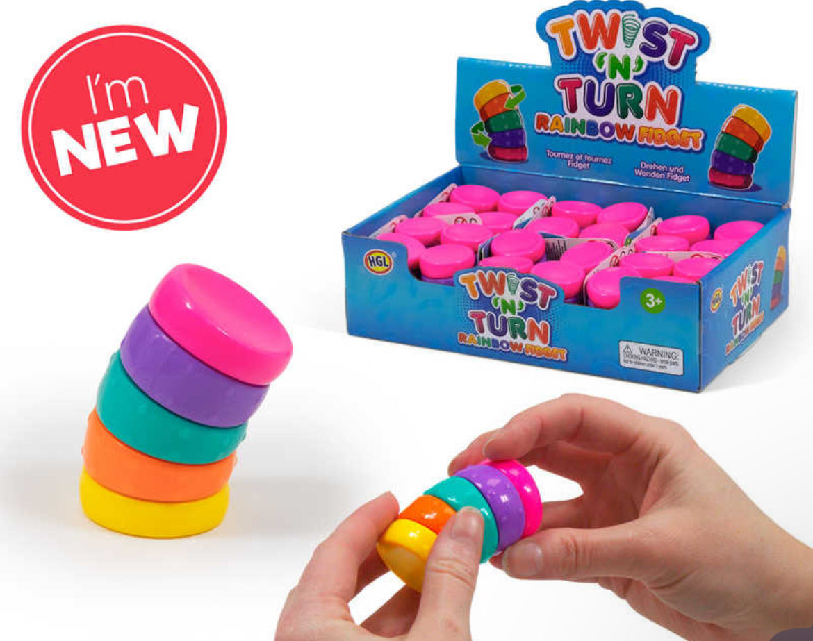 Rainbow twist fidget