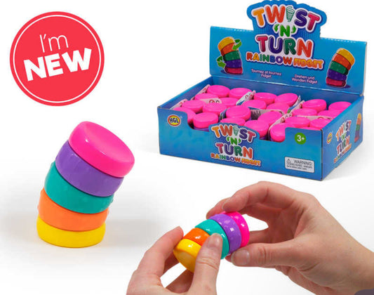 Rainbow twist fidget