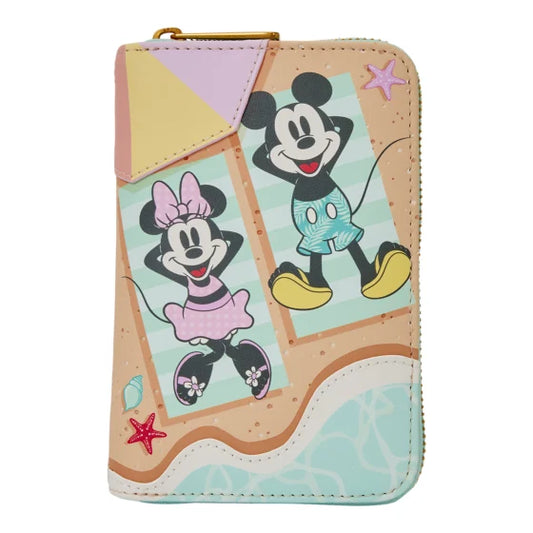 Mickey Mouse & friends beach wallet loungefly