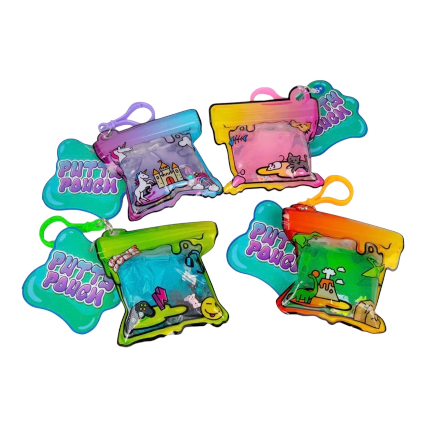 Putty pouch with keychain