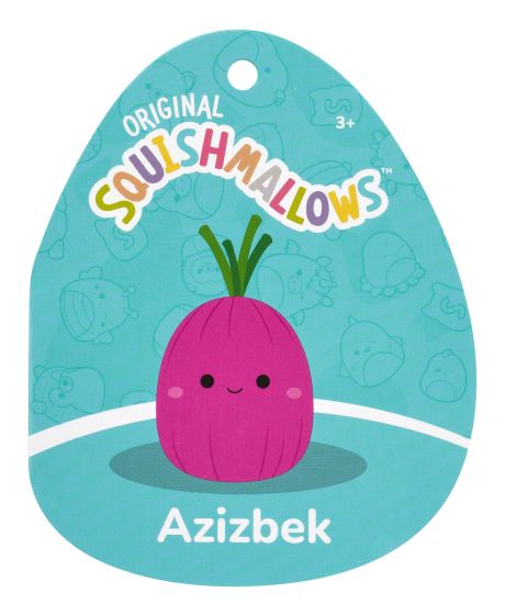 Squishmallows 12” Azizbek red onion plush