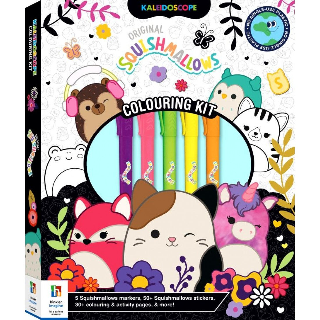 Squishmallows colouring kit with markers