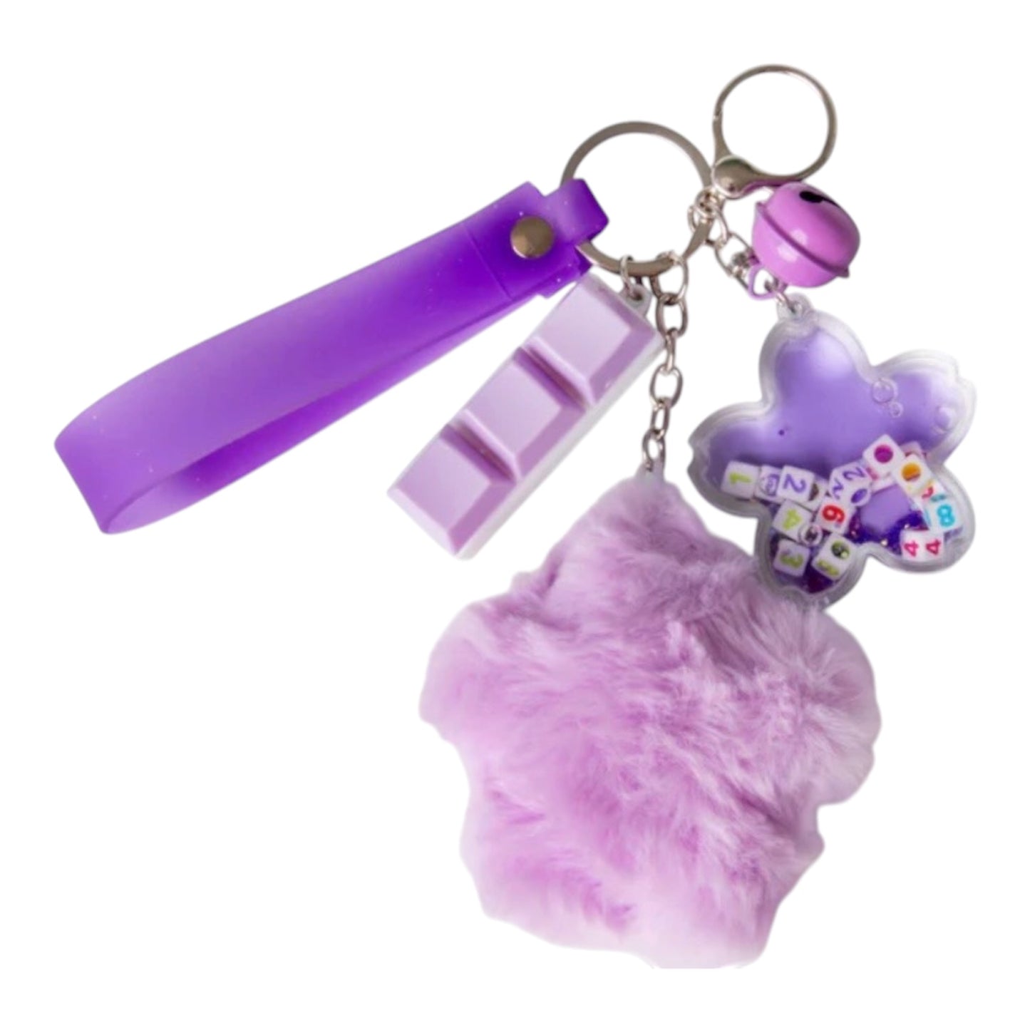 Fluffy fidget keychains