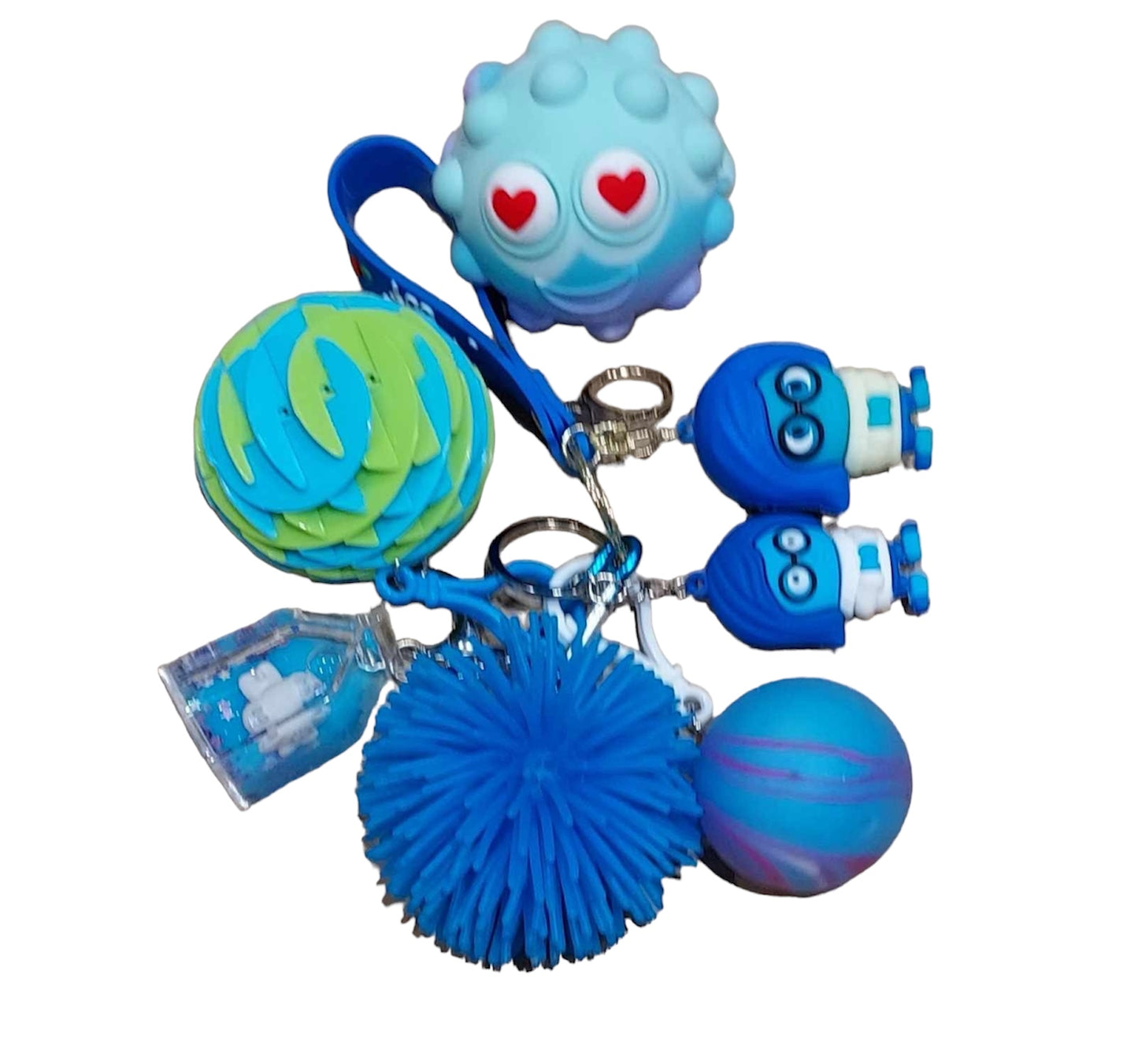 NEW inside out communication emotions and fidget key strap