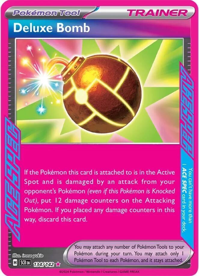 Pokémon Deluxe Bomb PINK card 134/142 SCR