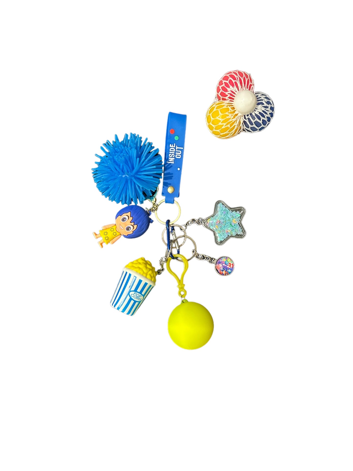 NEW inside out communication emotions and fidget key strap