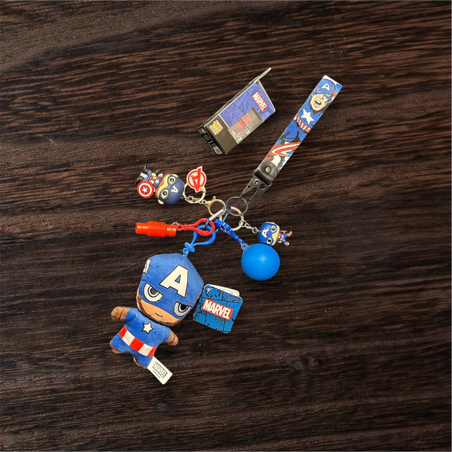 NEW marvel fidgets with key strap