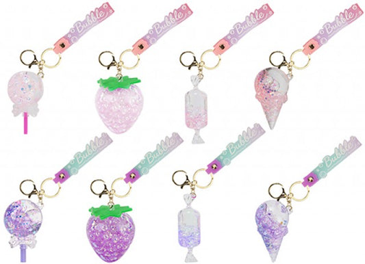 Acrylic liquid motion keychain