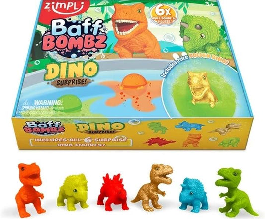 Zimpli kids dino baff bombz gift box