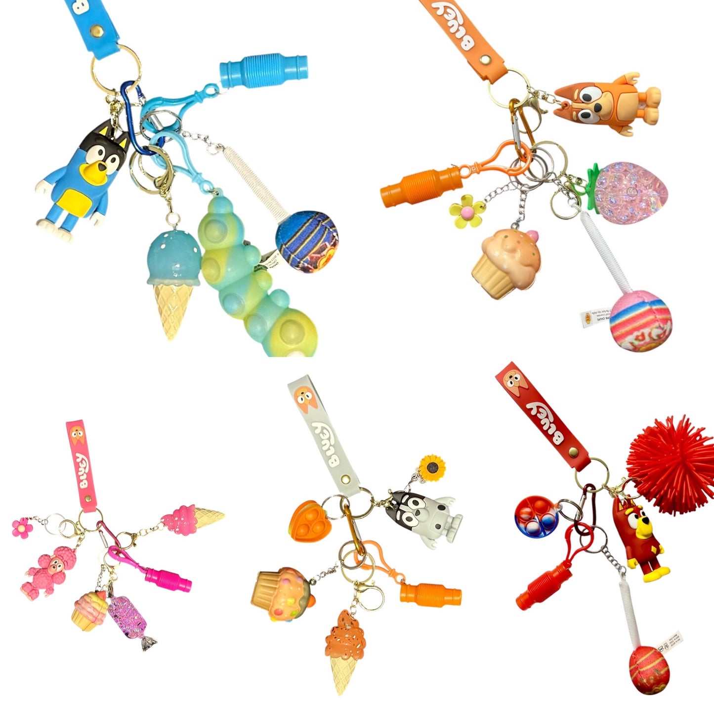 Bluey & friends fidget lanyard