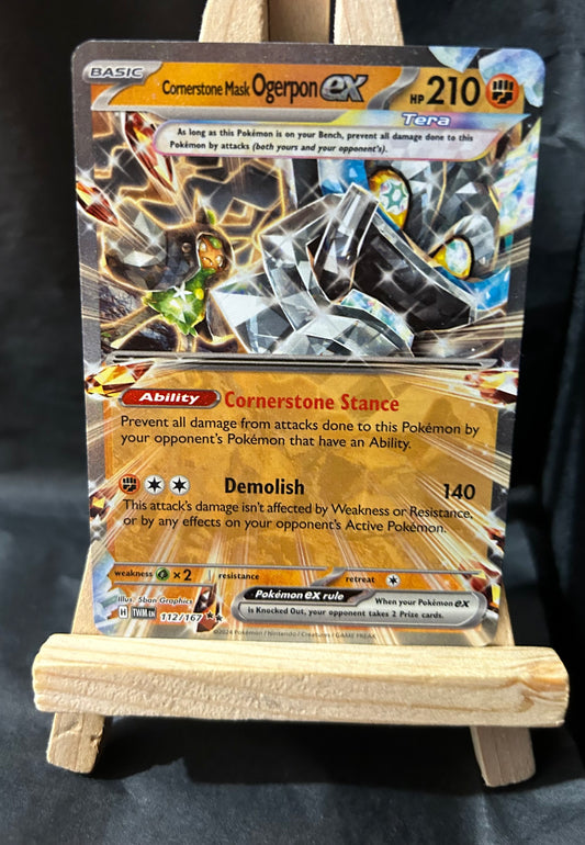 Pokémon twilight masquerade TWM 112/167 cornerstone mask ogerpon EX