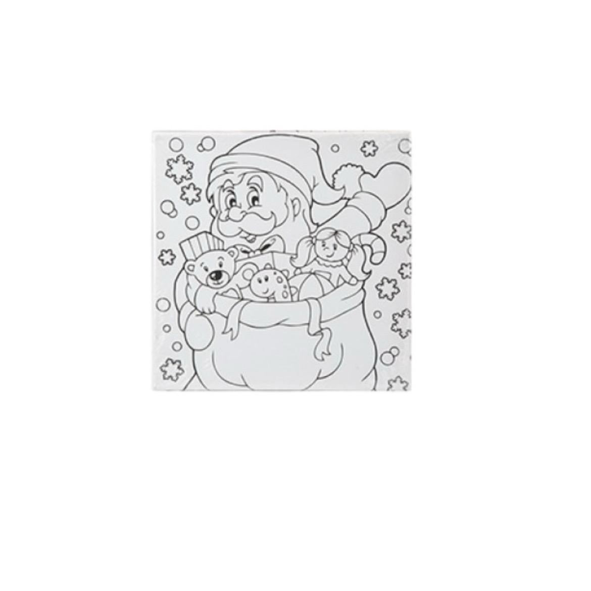 Christmas colour your own canvas