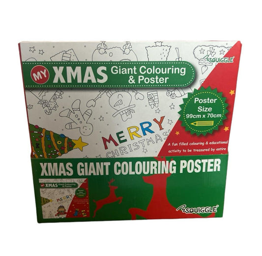 Christmas giant colouring poster