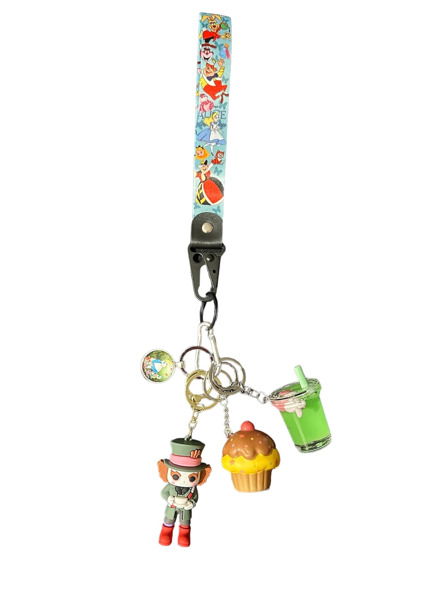 Alice in wonderland fidgets key strap