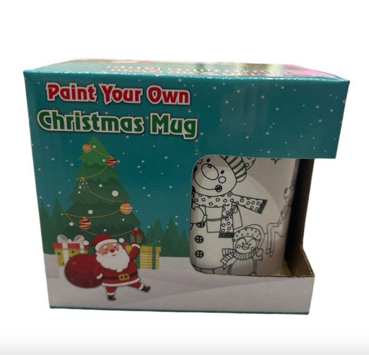 Christmas Colour your own mug