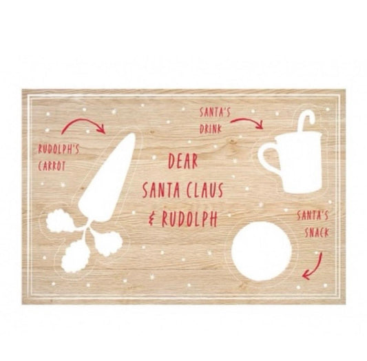 Wooden Santa snack board