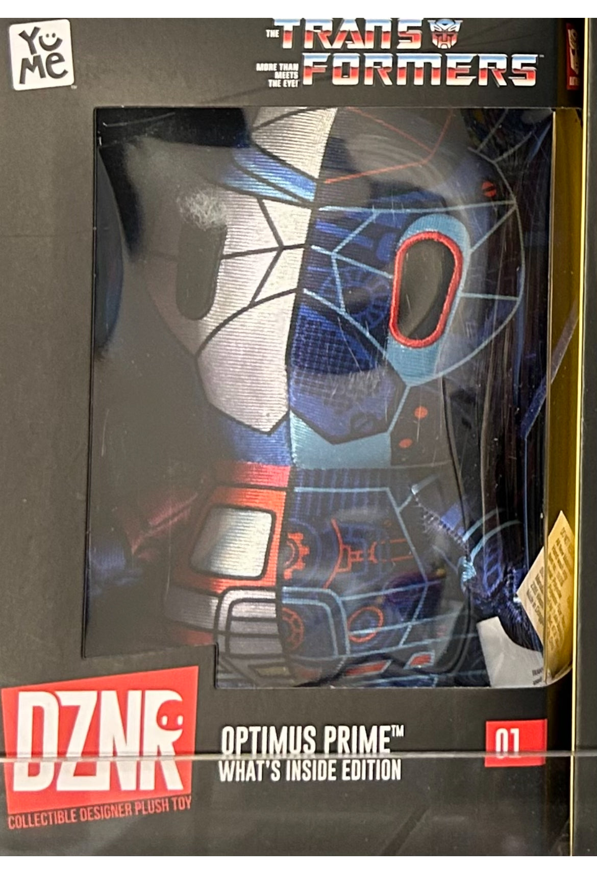 Boxed transformer plush