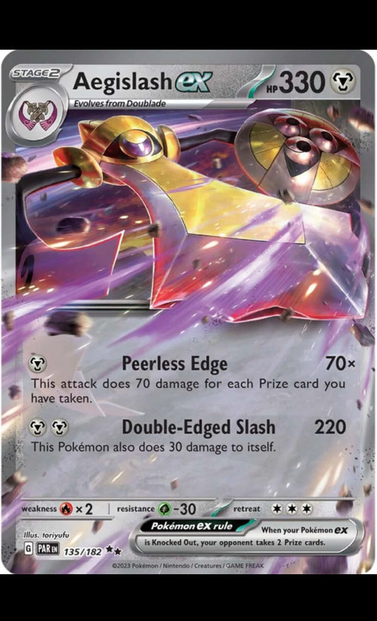 Pokémon paradox rift Aegislash EX PAR 135/182