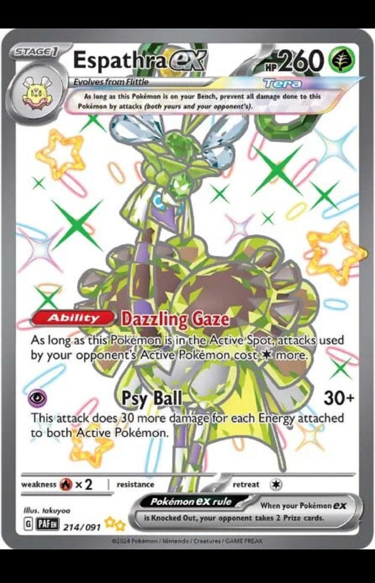 Pokémon Espathra Art card 214/091 PAF