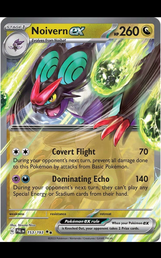 Pokémon Paldea evolved Noivern EX PAL 153/193