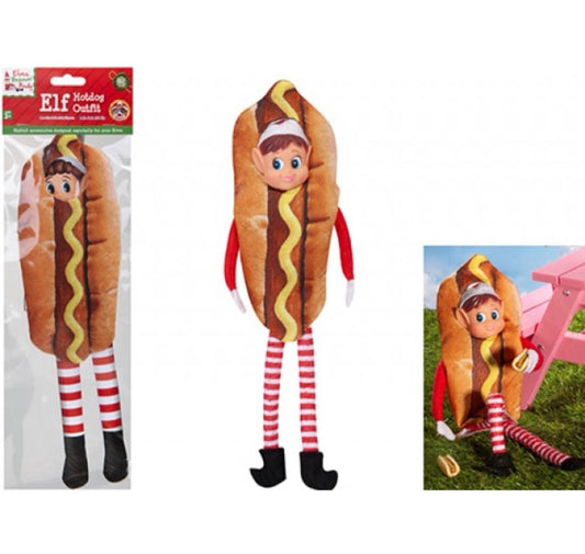 Elf hotdog outfit