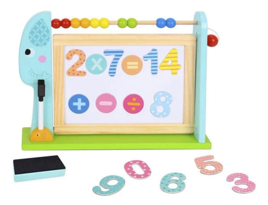 Elephant wooden learning board