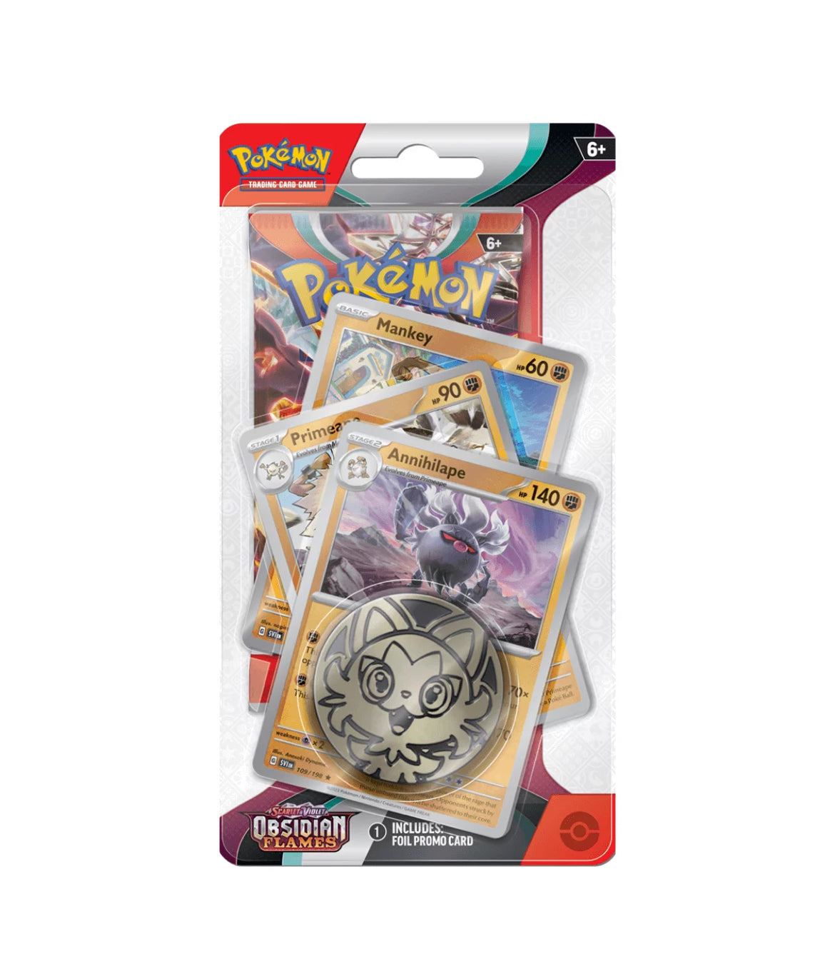 Pokémon obsidian flames promo pack with coin