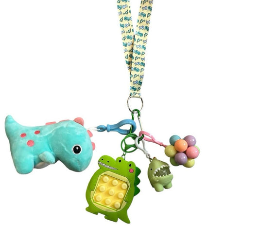 NEW dinosaur fidgets lanyard