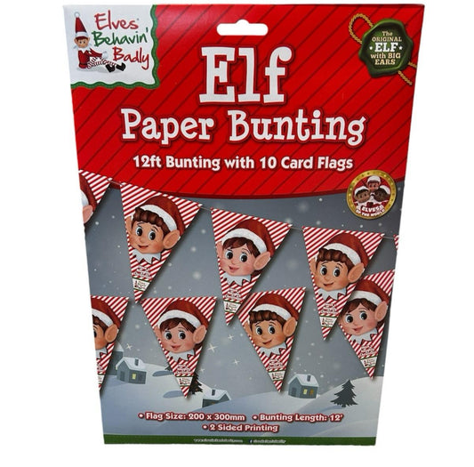 Elf paper bunting