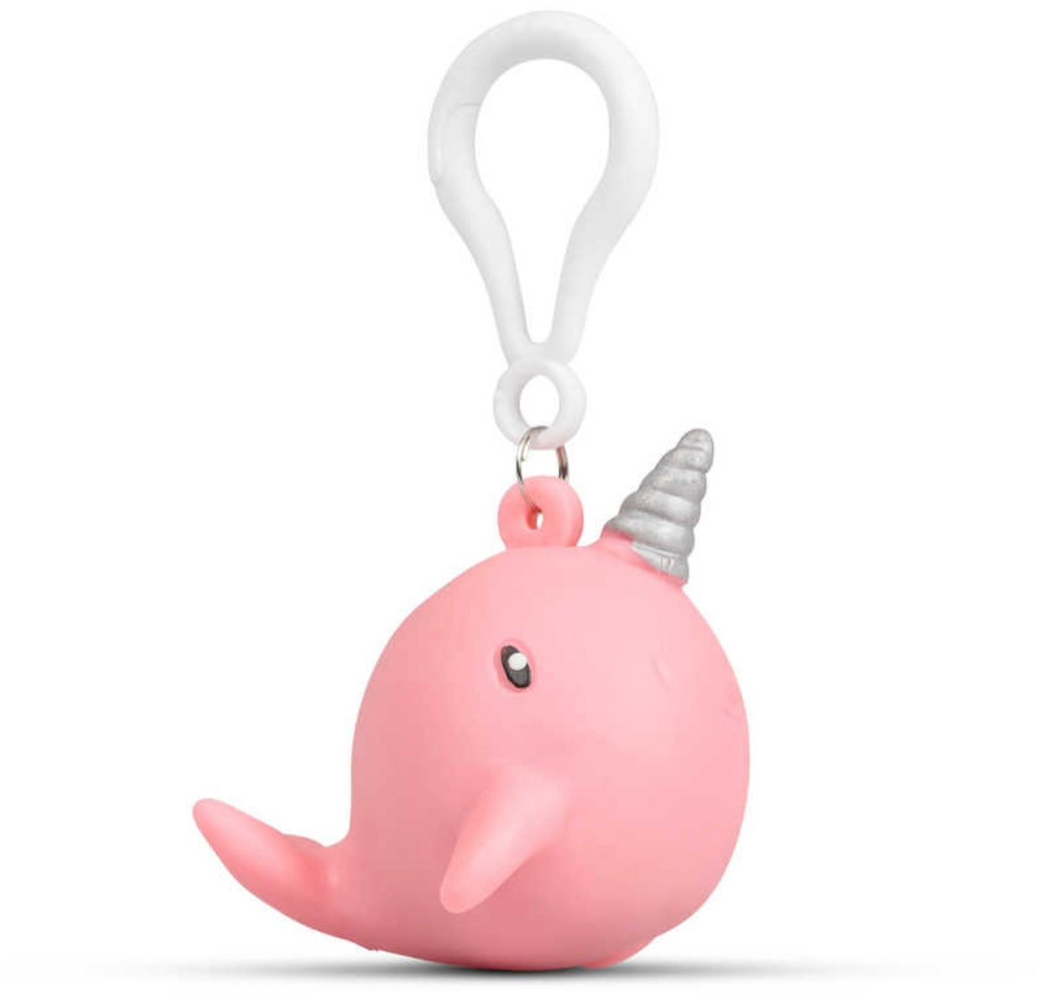 Fidget narwhal squish key clip