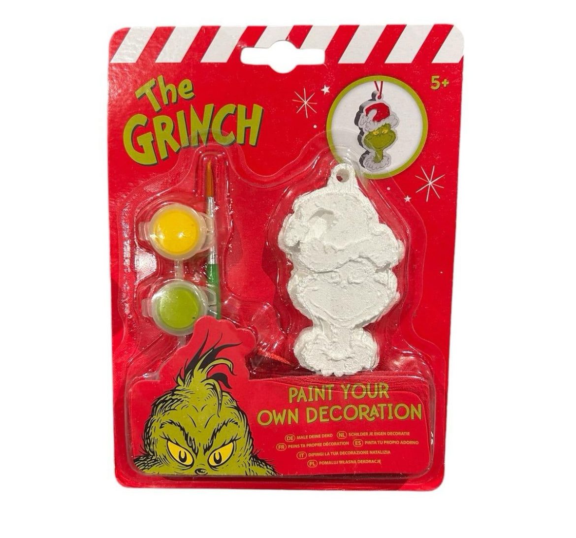 Grinch paint your own decoration