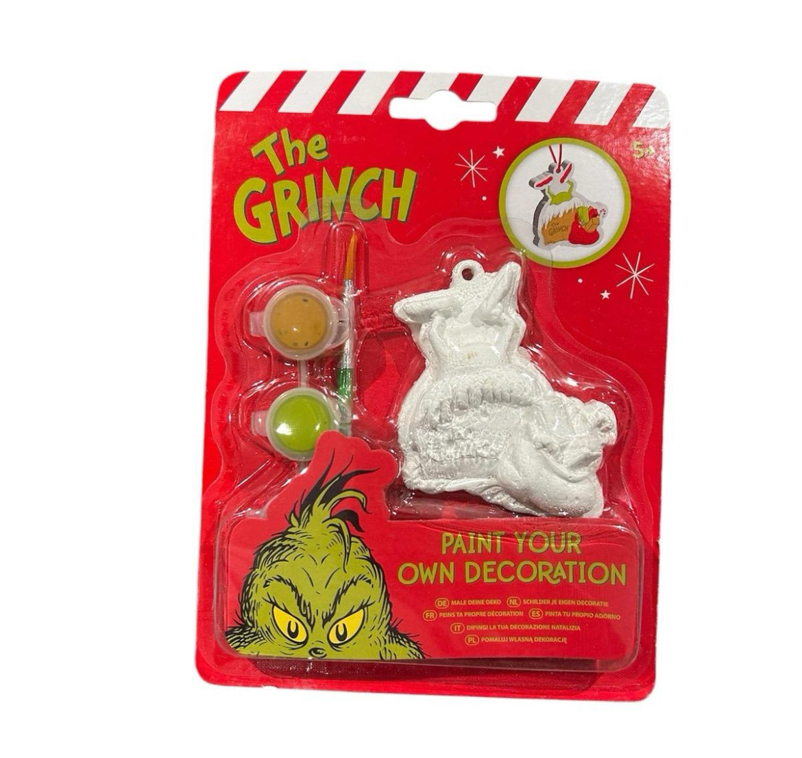 Grinch paint your own decoration