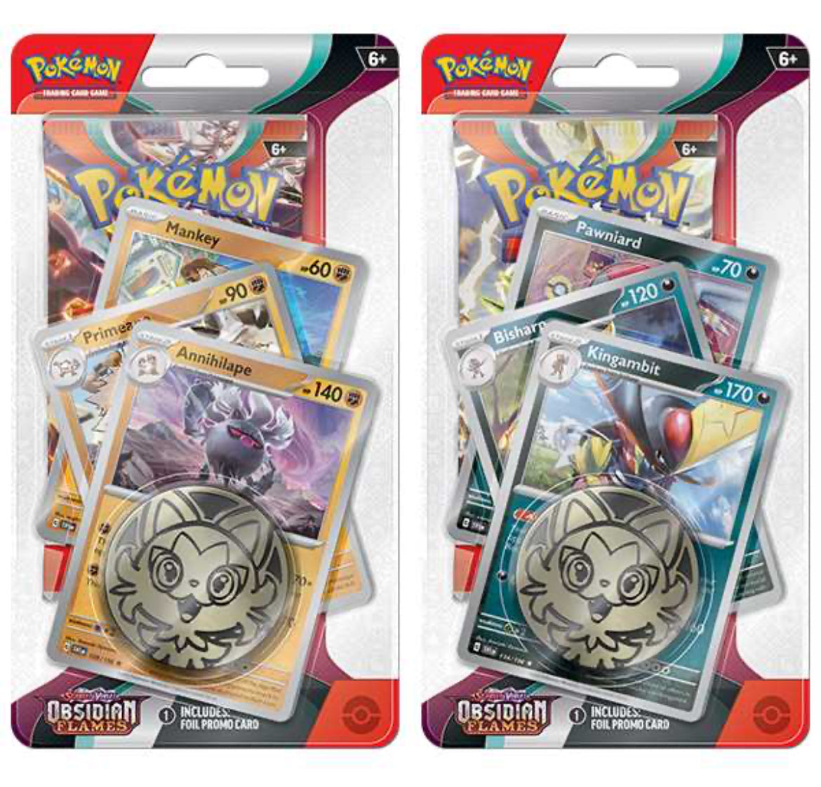 Pokémon obsidian flames promo pack with coin