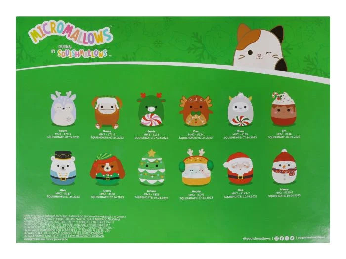 Squishmallows Micro Mallow 12 day advent calendar