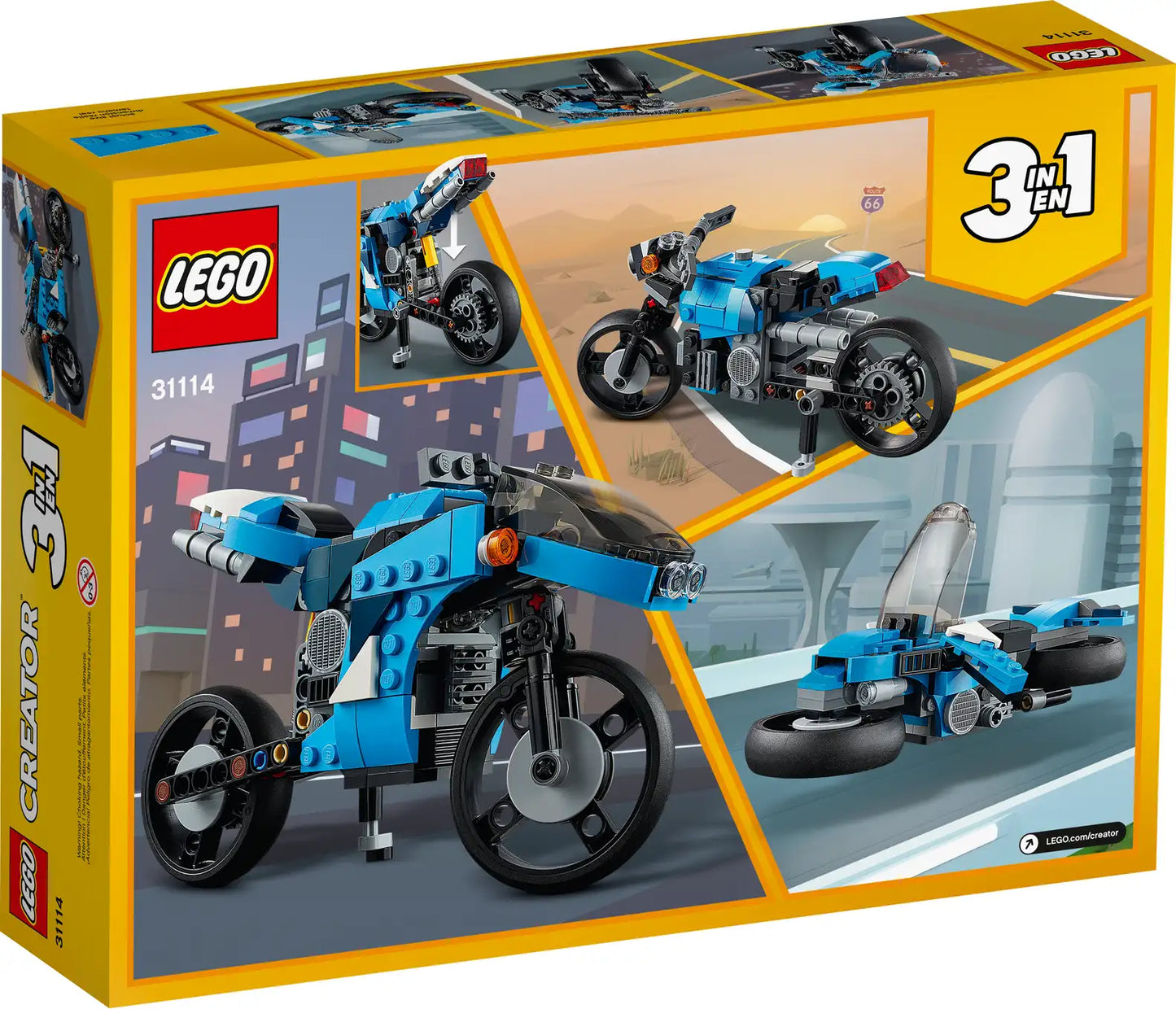 Lego 31114 super bike creator 3 in 1