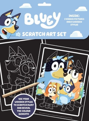 Bluey scratch art set