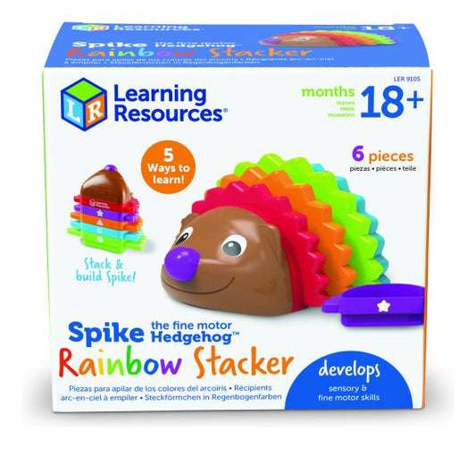 Learning resources spike hedgehog fine motor rainbow stacker