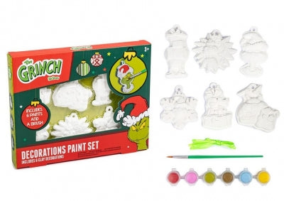 Grinch paint your own decorations 6 pack