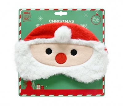 Santa plush eye mask