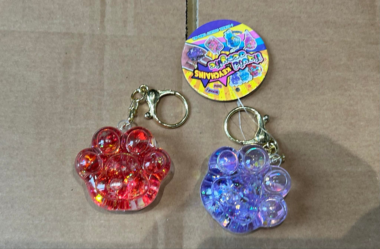 Liquid motion key ring