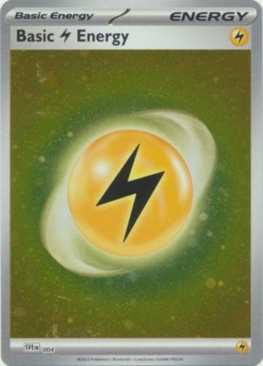 Pokémon lightning energy holo SVE 004